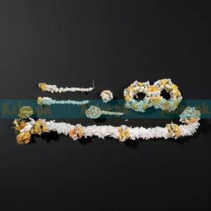 Yellow Roses Jewelry Set - Star Jasmine & Baby's Breath