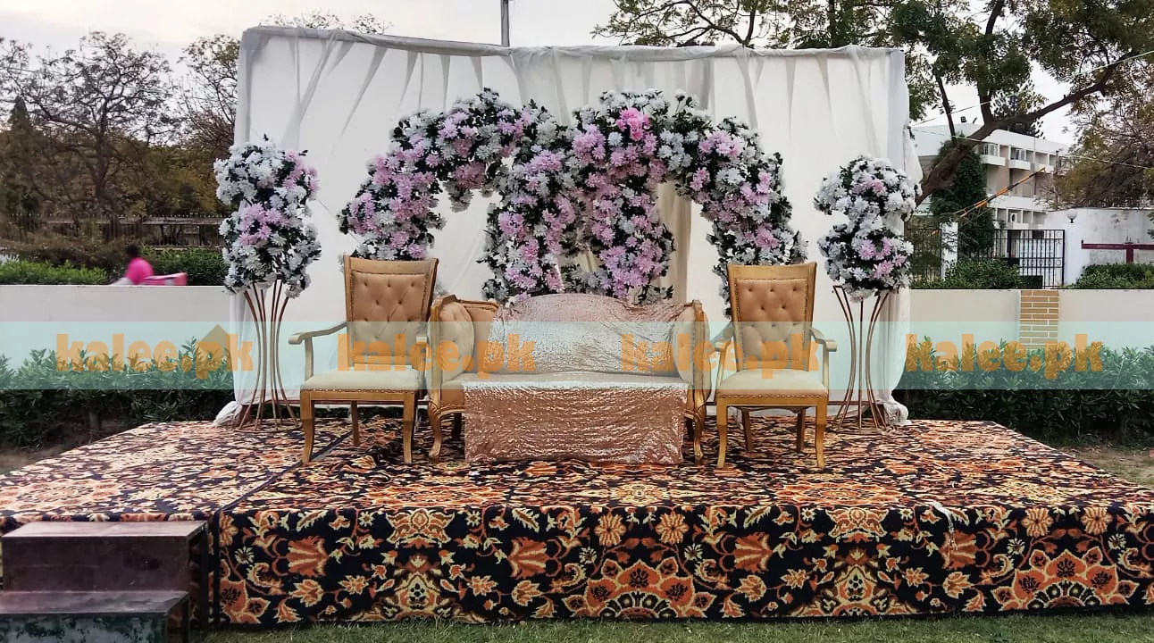 Artificial Flowers Wedding Stage Decor