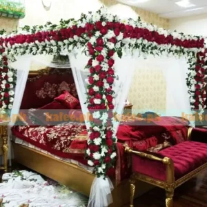 Wedding Bridal Room With Chrysanthemum & Roses