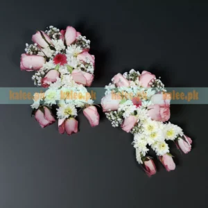 Bridal Gajray With Roses Baby's Breath & Daisies