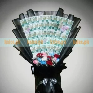 500rs Currency Money Bouquet With Flowers