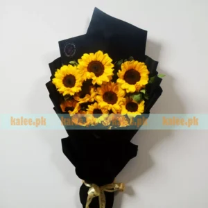 Imported Sunflowers Flat Design Bouquet