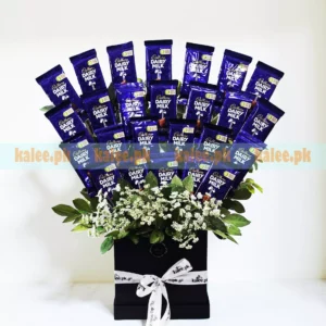 Dairy Milk Chocolates Box With Lacy Lace