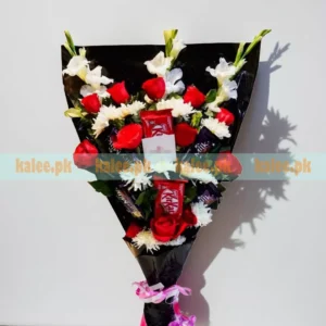 Mix Flowers And Chocolates Bouquet