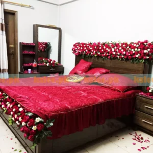 Chrysanthemum & Desi Roses Bridal Room Decoration