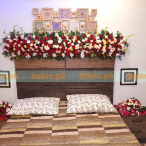 Mixed Flowers First Night Bridal Room Decoration