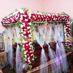 Chrysanthemum And Desi Gulaab Bridal Room Decor