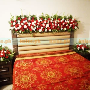 Bridal Room Decor With Chrysanthemum And Desi Gulaab