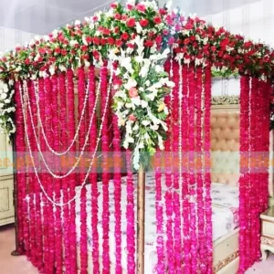 Tuberose And Rose Flowers First Night Wedding Room