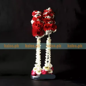 Red Rose Flowers Bridal kangan With Statice