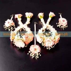 Jasmine Roses & Baby's Breath Complete Jewelry Set
