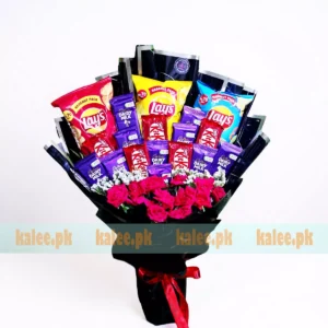 KitKat Dairy Milk Chocolates & Lays Chips Bouquet