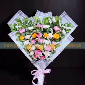 Flat Design Bouquet With Mixed Flowers