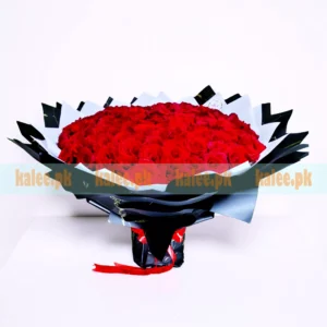 150 Fresh Red Rose Flowers Bouquet