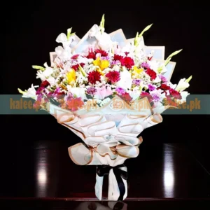 Mixed Flowers Luxury Flat Design Bouquet
