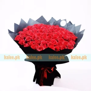 100 Rose Flowers Bouquet Round Shap