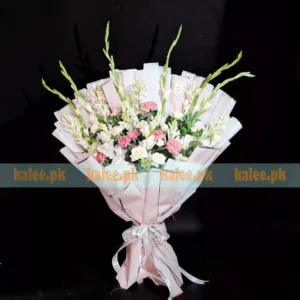Mixed Flowers Bouquet In Flat Design
