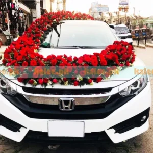 Red Rose Flowers S Design Honda Civic Car Decoration