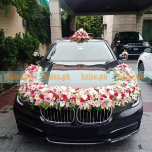 Mixed Flowers BMW Car Decoration Service In Karachi