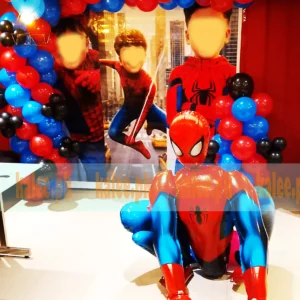 Spiderman Birthday Decor With 3D Spiderman Foil Balloon