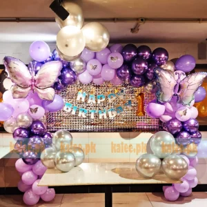 Lavender & Purple Butterfly Theme Birthday Party Event