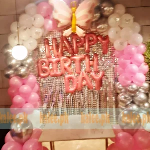 Fairy Butterfly Theme Balloon Arch Birthday Decor